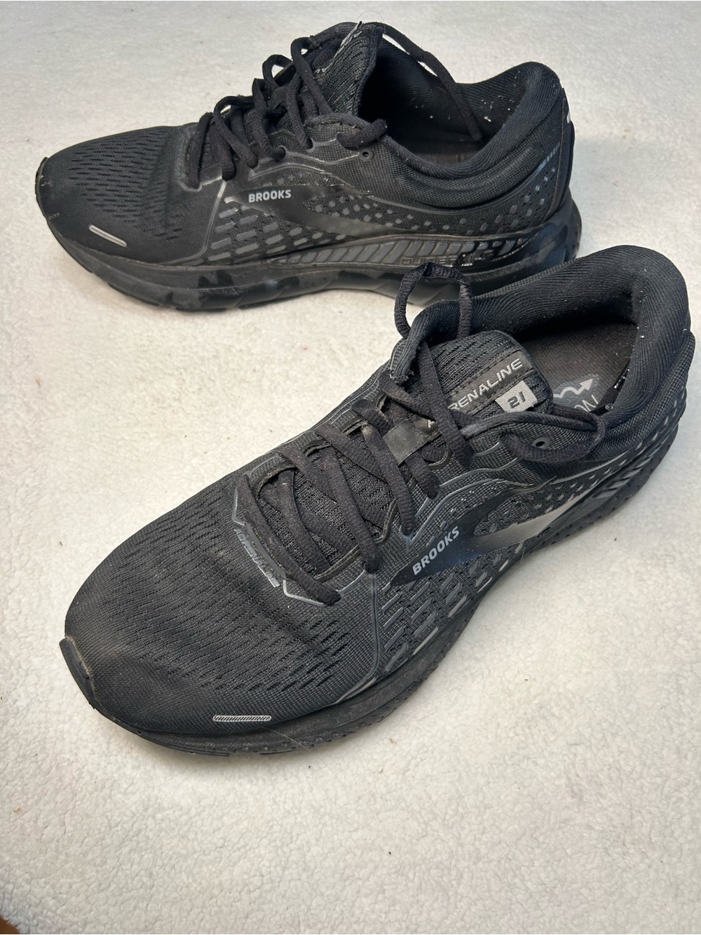 Brooks Men’s Black Adrenaline GTS Athletic Running Shoes